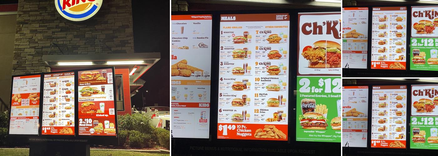 Burger King Menu