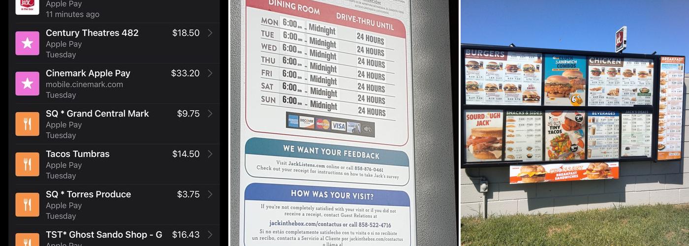 Jack In The Box Menu