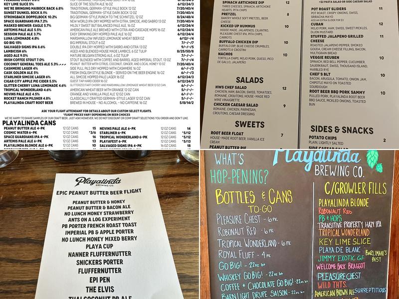 Hardware Store Brewing Company Menu