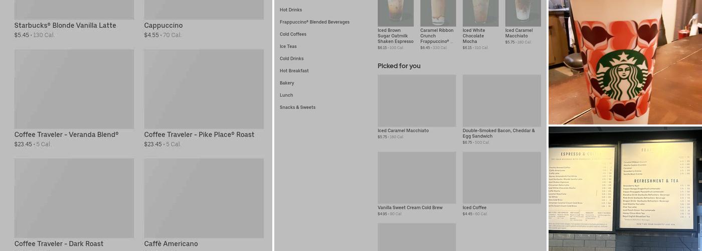 Starbucks Menu