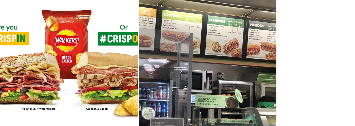 Subway Within the Esso Service Station Menu