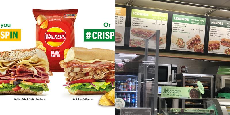 Subway Within the Esso Service Station Menu