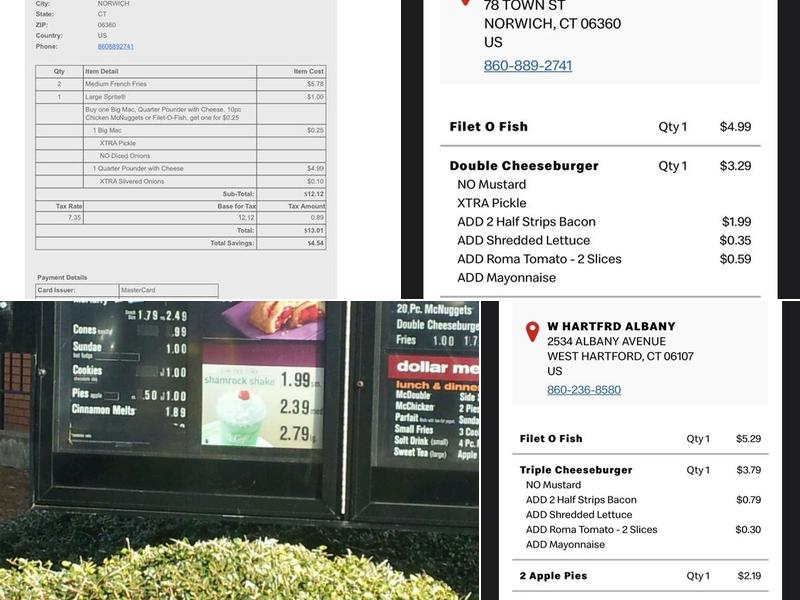 McDonald's Menu