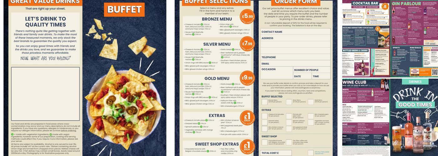 The Running Horse Menu