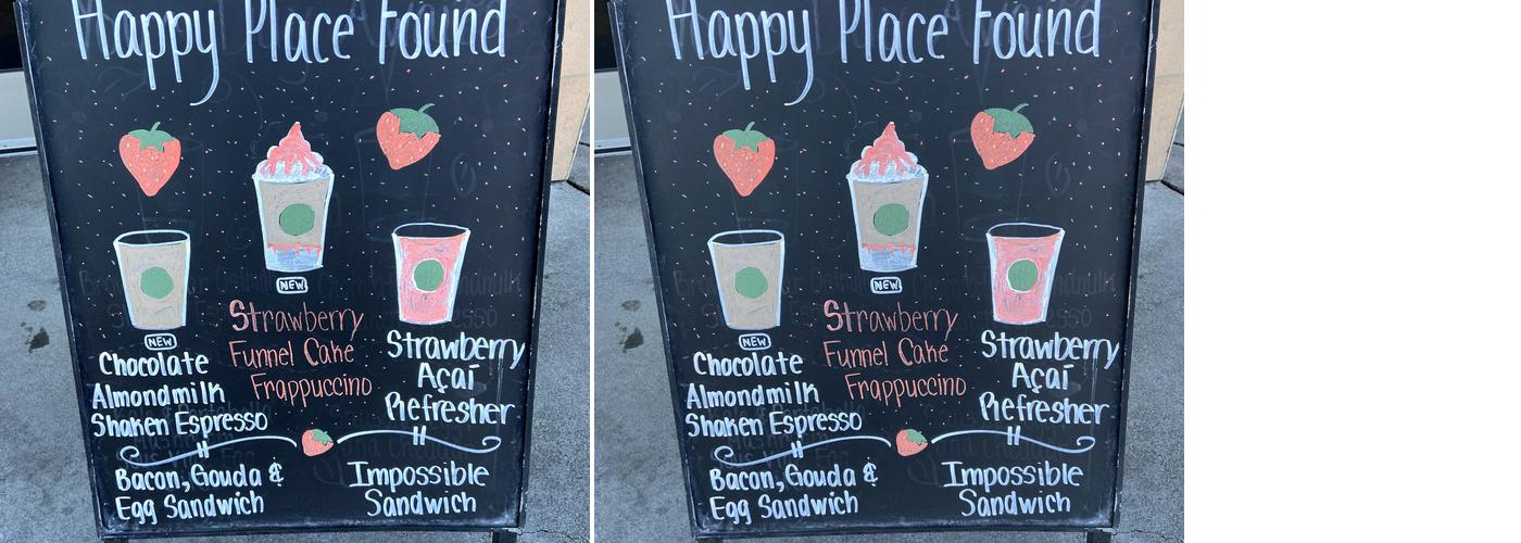 Starbucks Coffee Company Menu