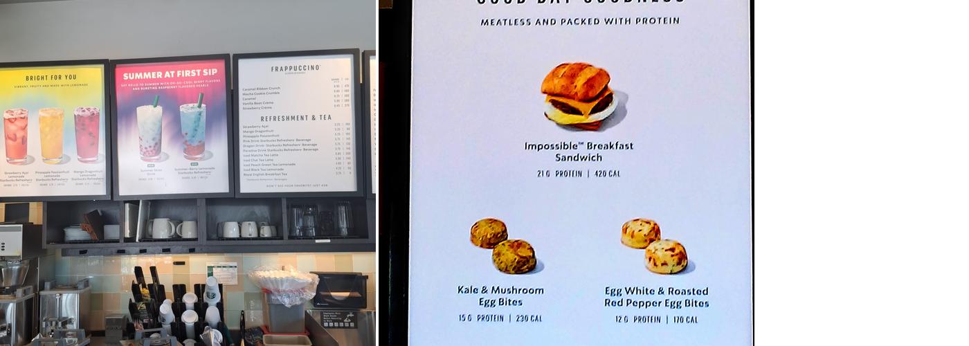 Starbucks Menu