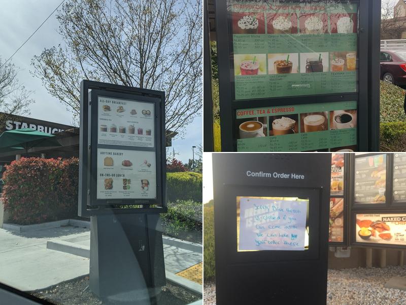 Starbucks Coffee Company Menu