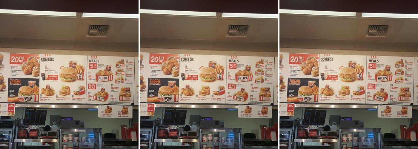 KFC Menu