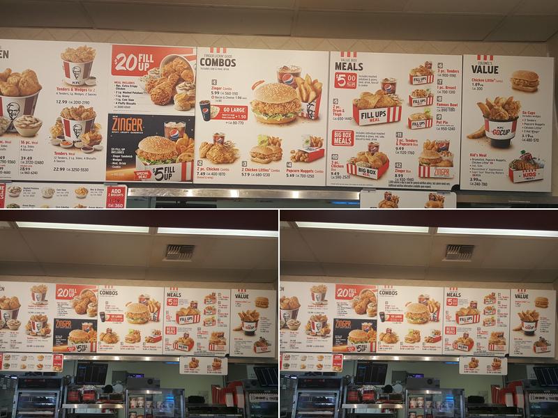 KFC Menu