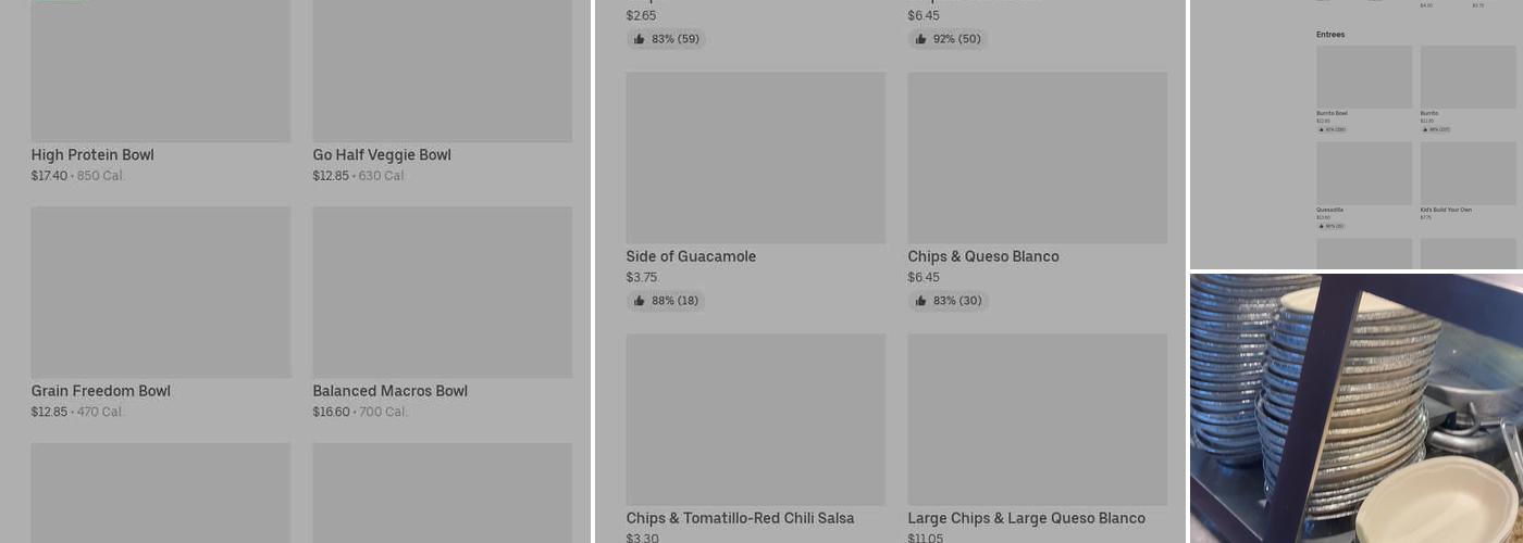 Chipotle Mexican Grill Menu