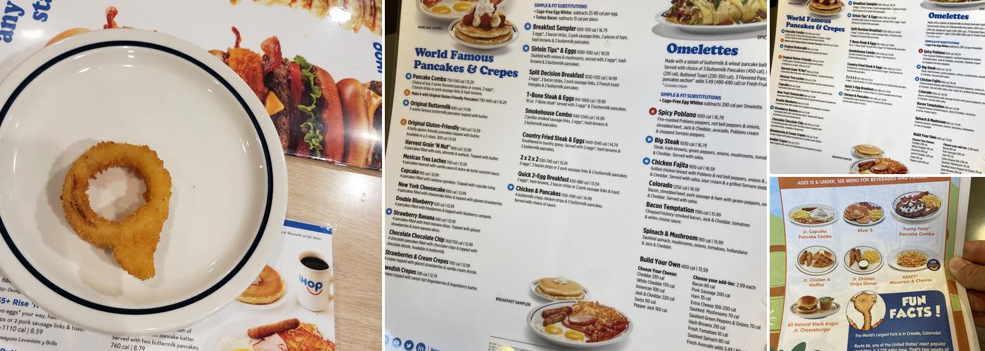 IHOP Menu
