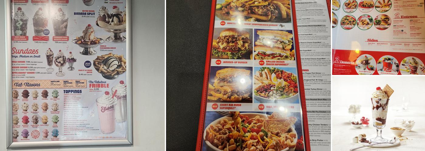 Friendly's Menu