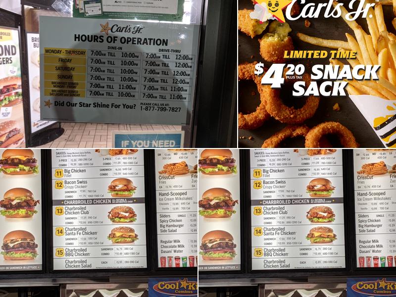Carl’s Jr. Menu