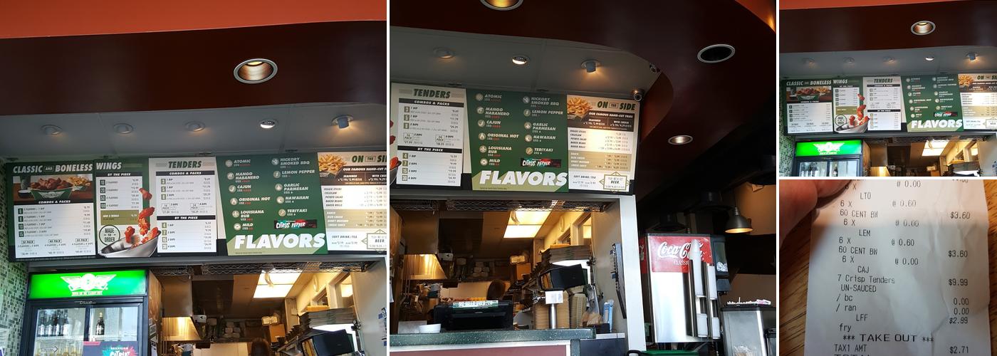 Wingstop Menu