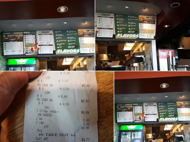 Wingstop Menu