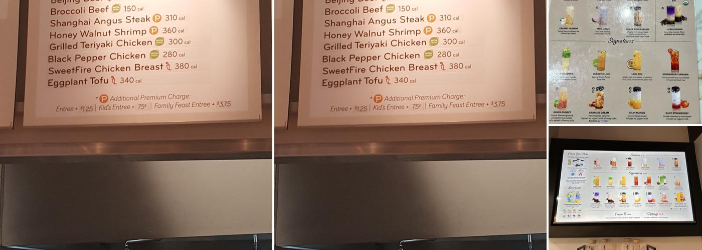 Panda Express Menu
