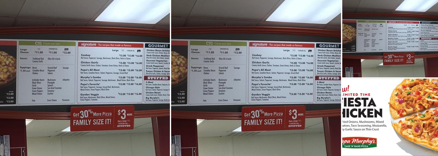 Papa Murphy's | Take 'N' Bake Pizza Menu