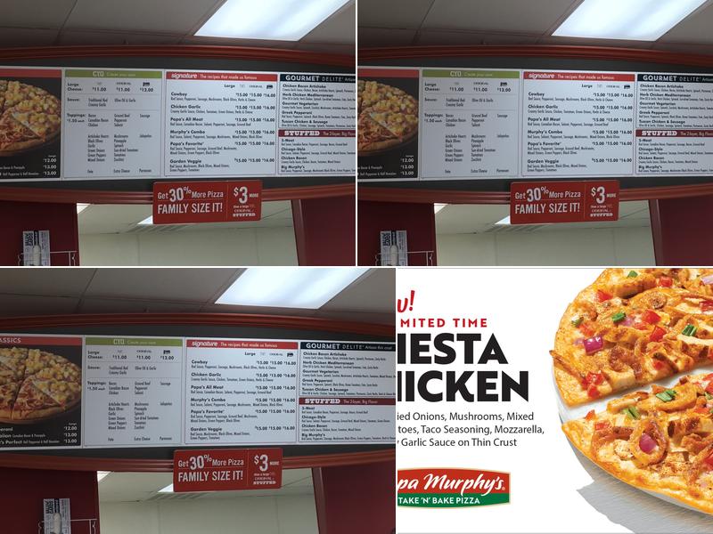 Papa Murphy's | Take 'N' Bake Pizza Menu