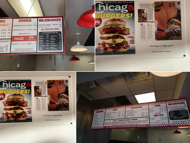 Five Guys Menu