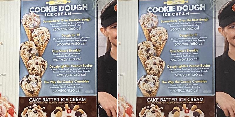 Cold Stone Creamery Menu