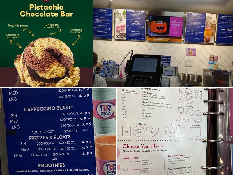 Baskin-Robbins Menu