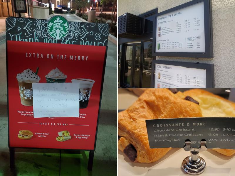 Starbucks Menu