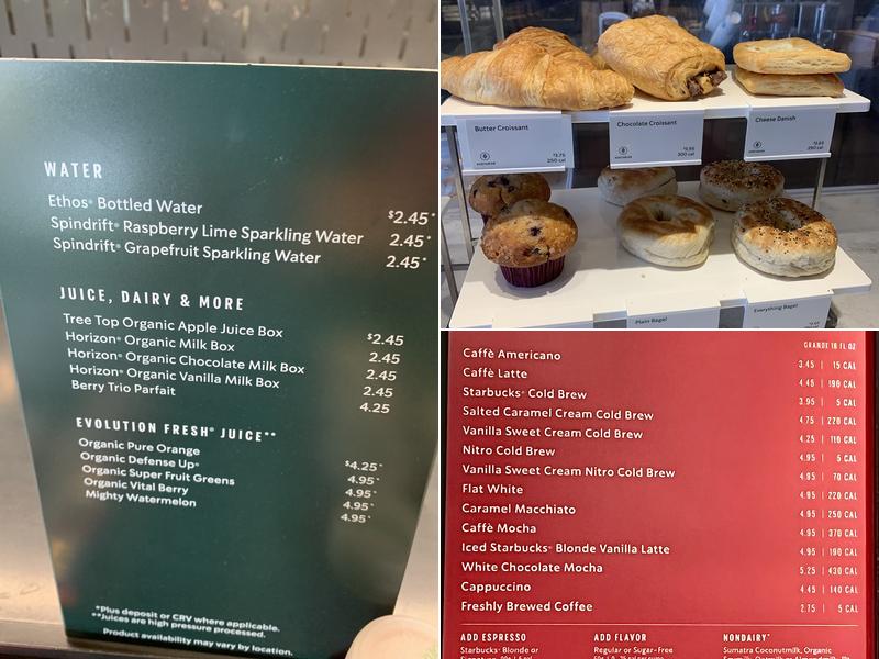 Starbucks Menu