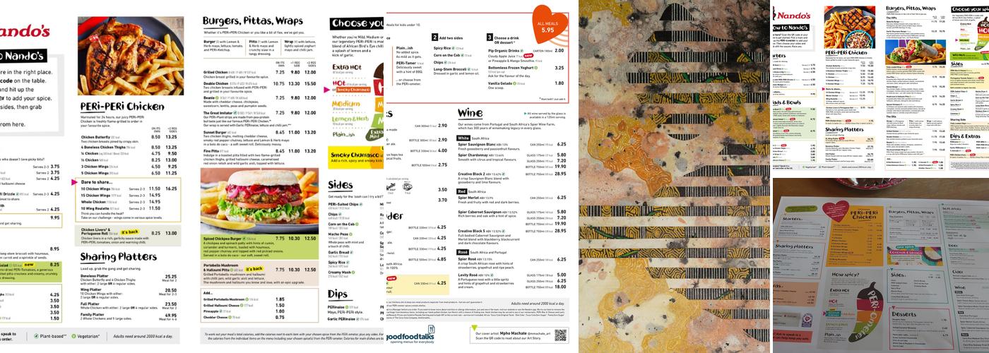 Nando's Hemel Hempstead Menu
