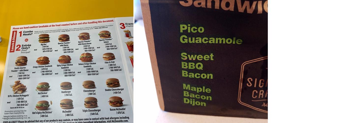 McDonald's Menu