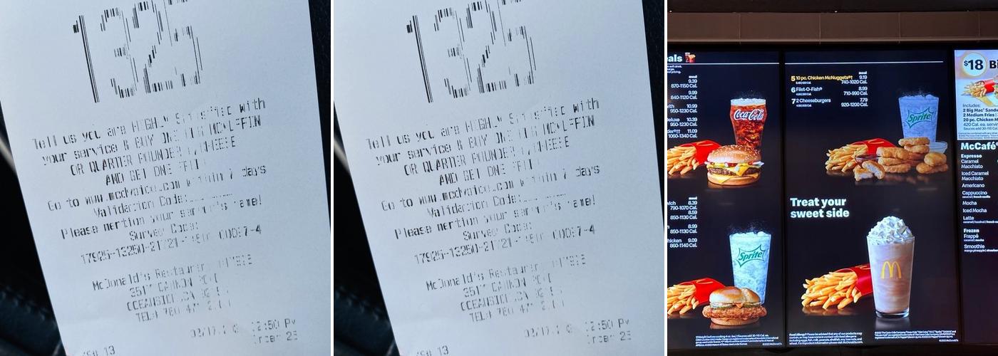 McDonald's Menu