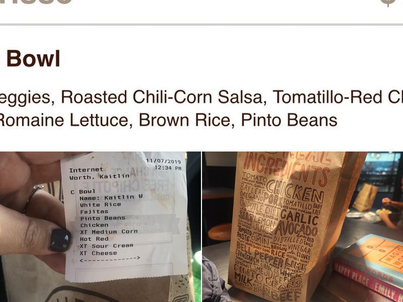 Chipotle Mexican Grill Menu