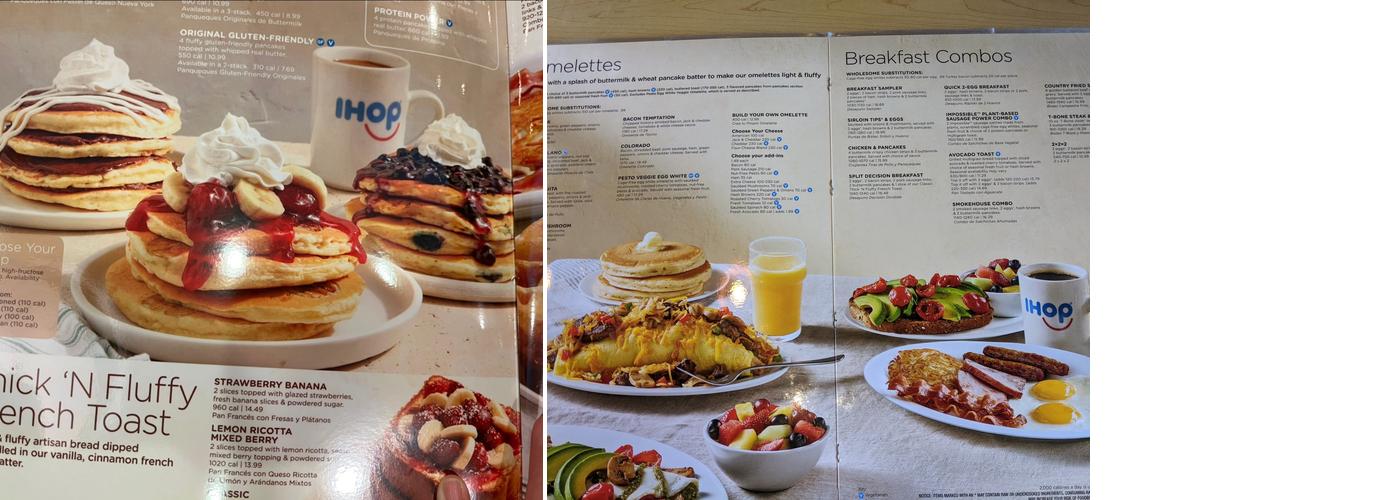 IHOP Menu