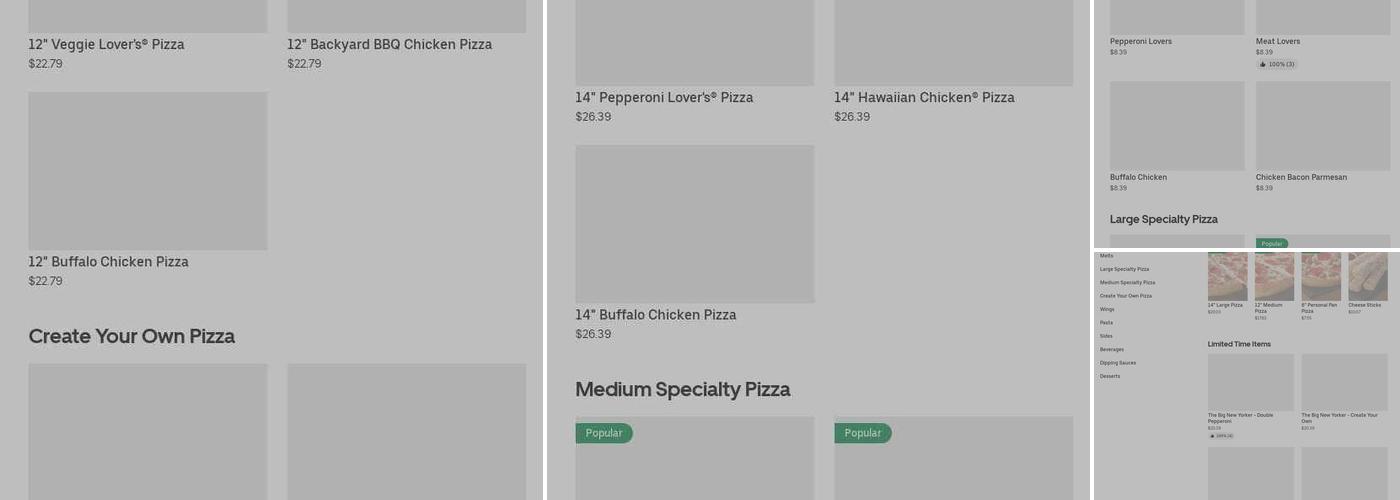 Pizza Hut Menu