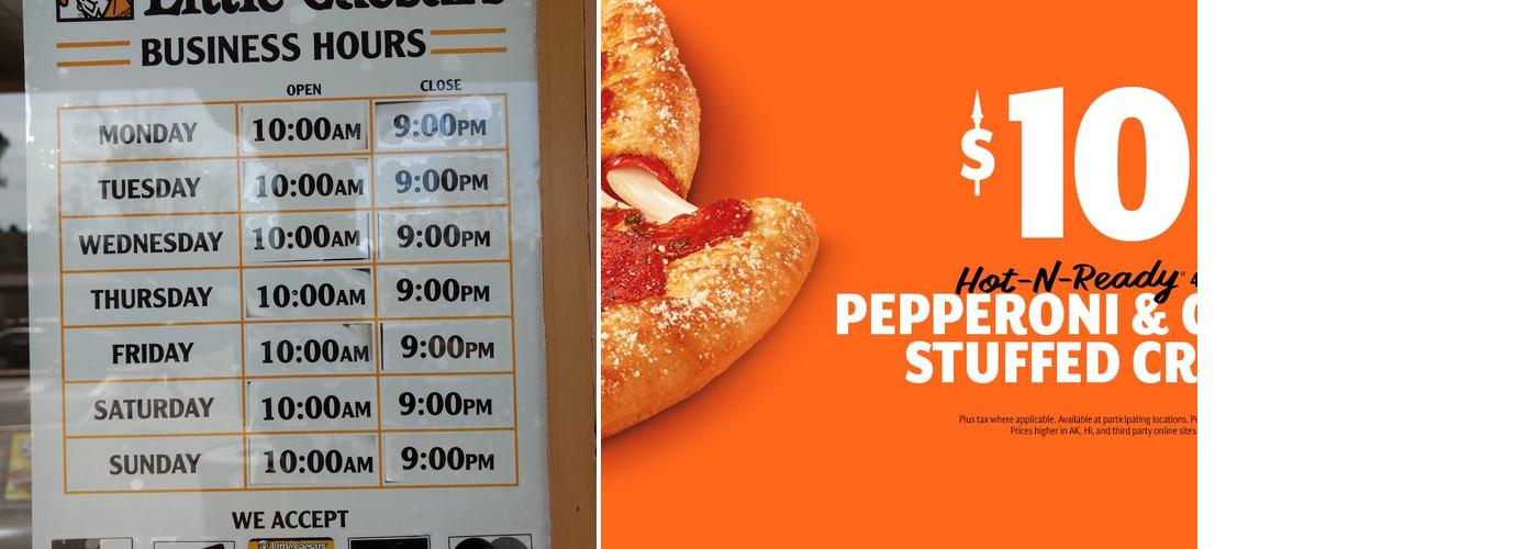 Little Caesars Pizza Menu