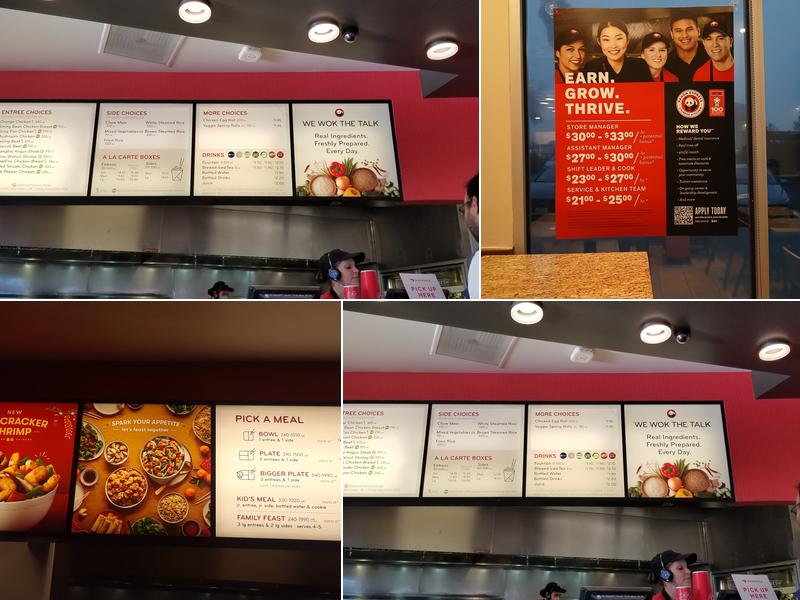 Panda Express Menu