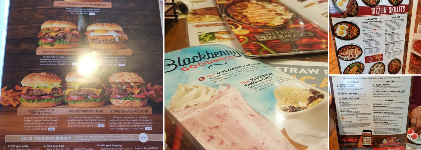 Denny's Restaurant Menu