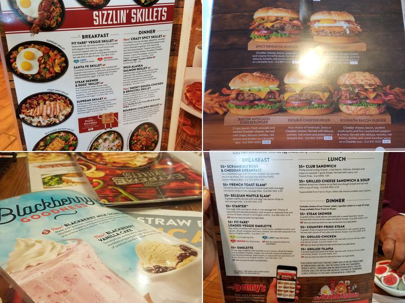 Denny's Restaurant Menu