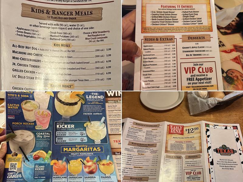 Texas Roadhouse Menu