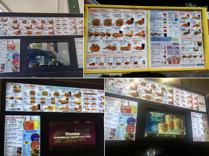 Sonic Drive-In Menu