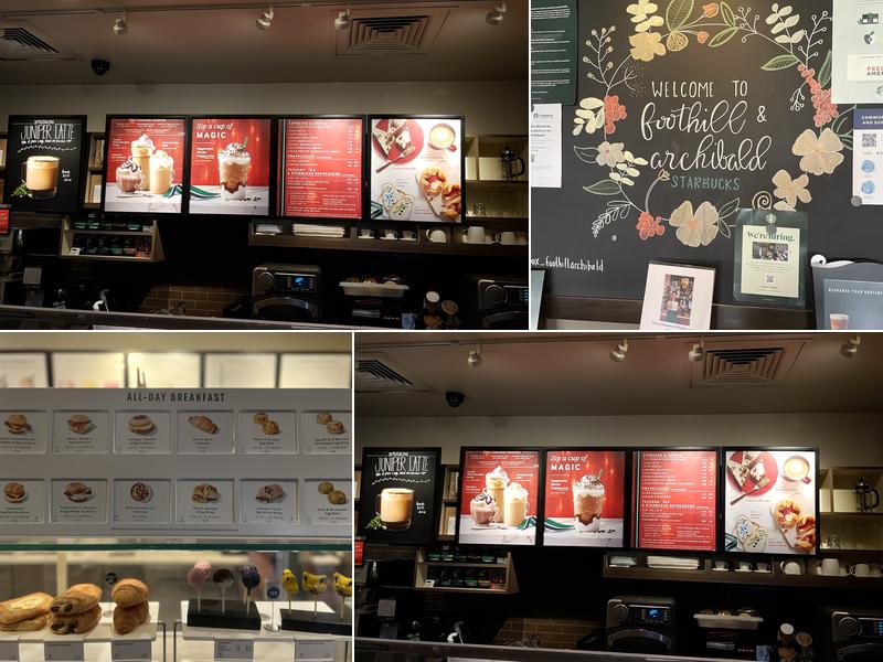 Starbucks Coffee Company Menu