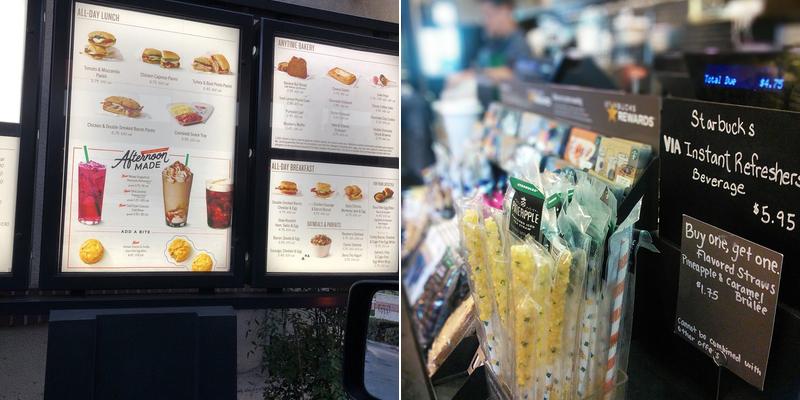 Starbucks Coffee Company Menu