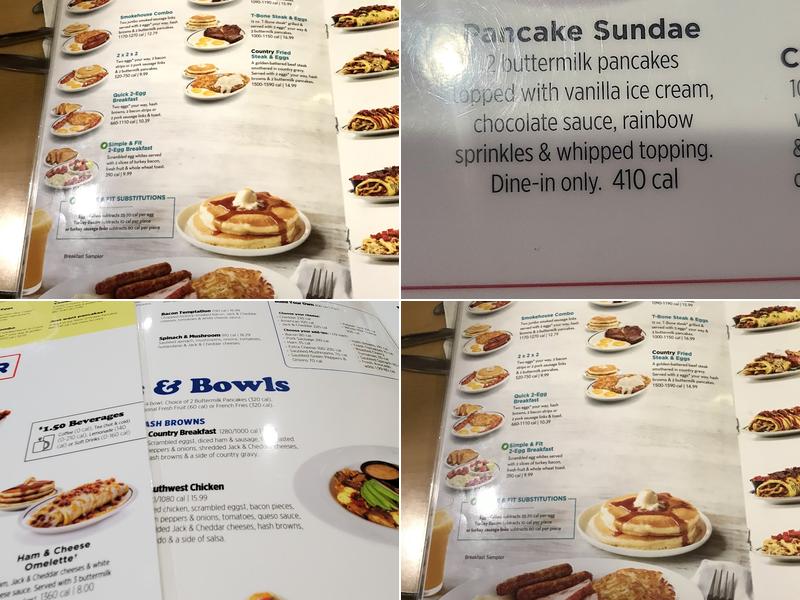 IHOP Menu