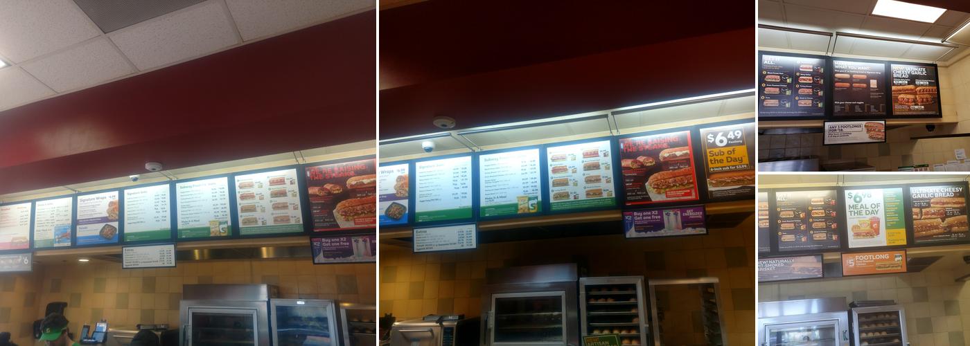Subway Menu