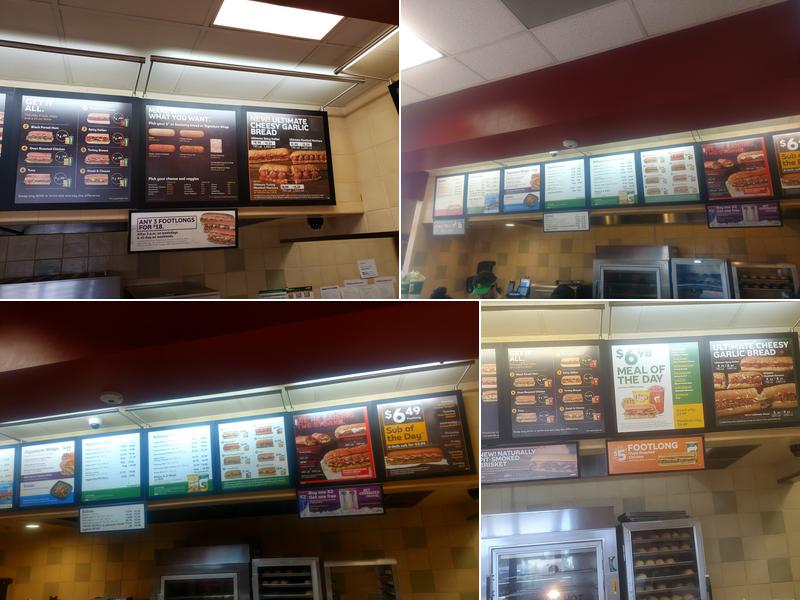 Subway Menu