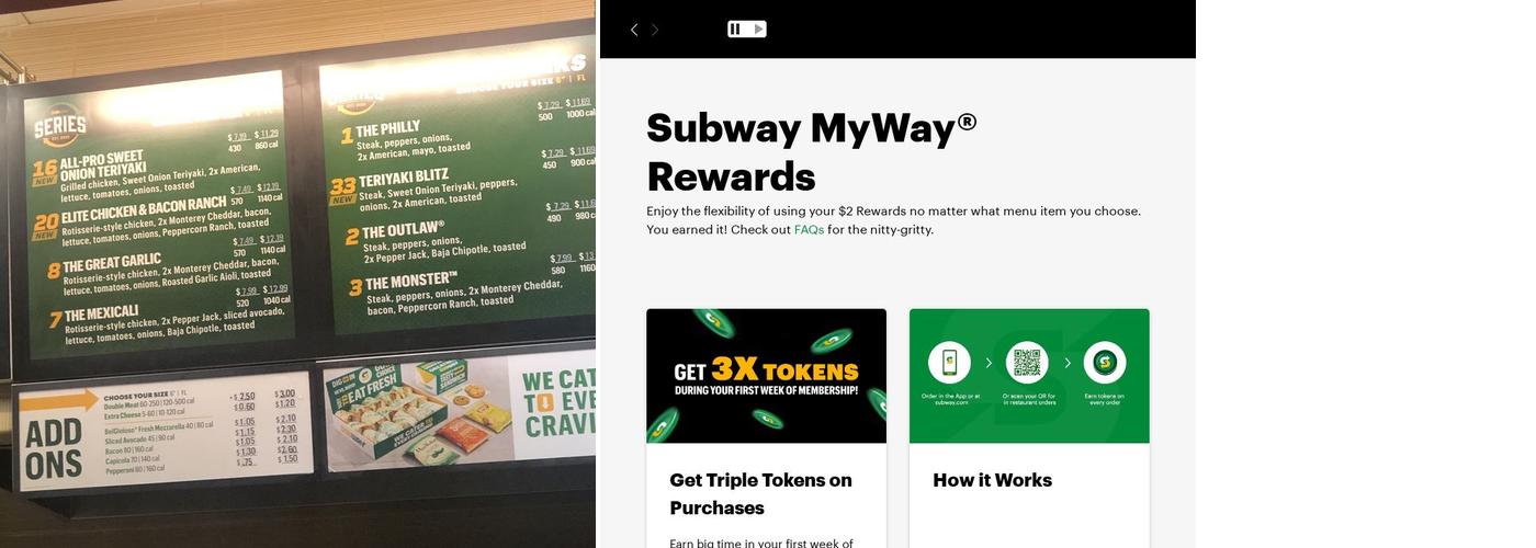 Subway Menu