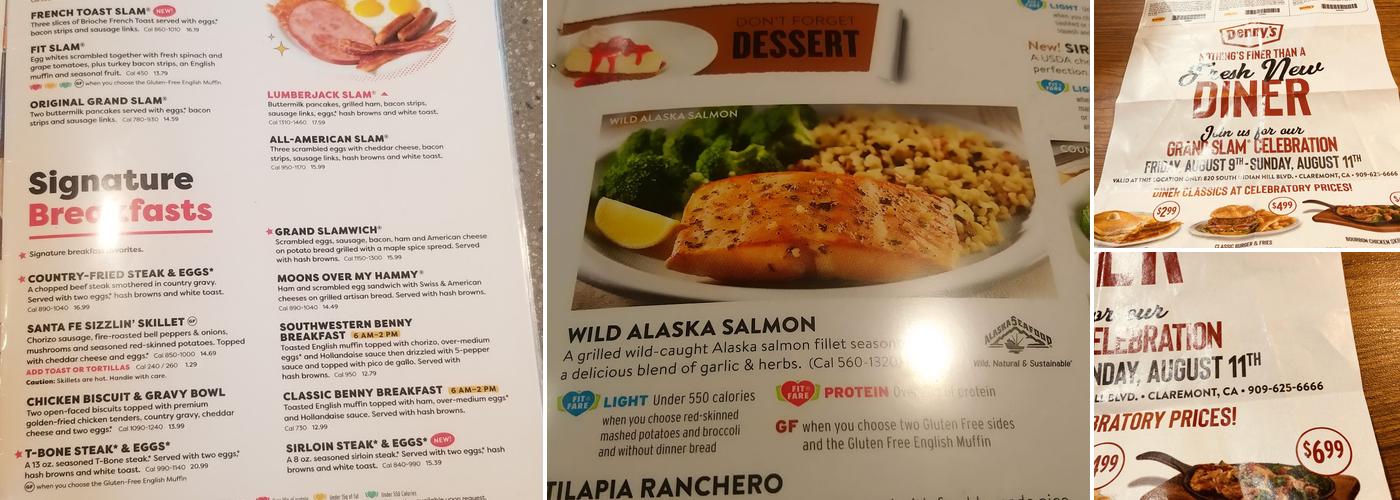 Denny's Menu