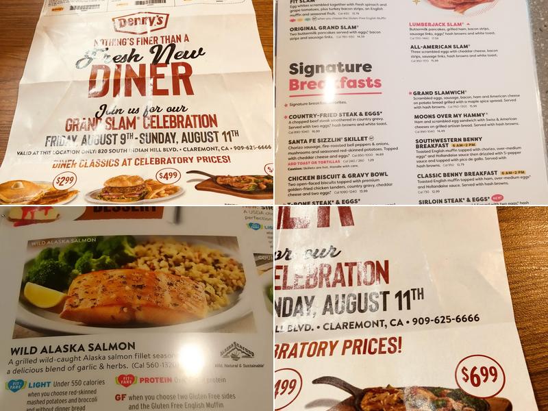 Denny's Menu