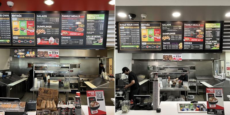 WaBa Grill Menu