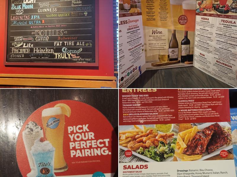 Red Robin Gourmet Burgers and Brews Menu