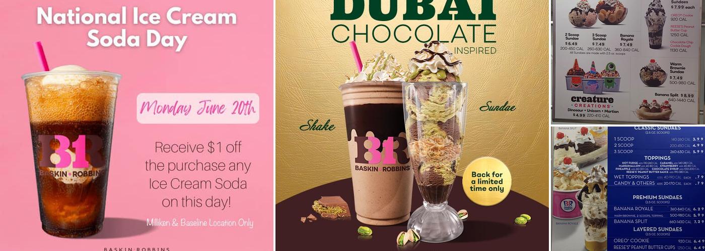 Baskin-Robbins Menu